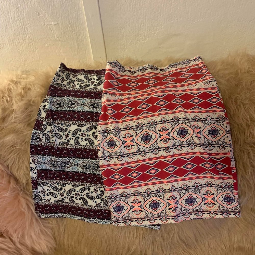 Set of Charlotte Russe body con skirts